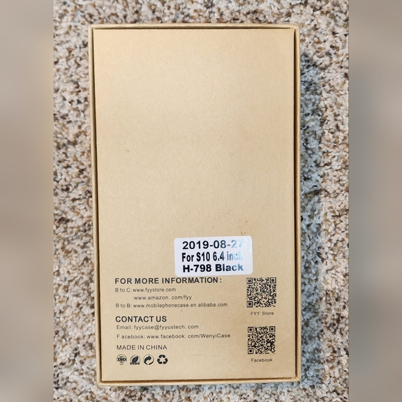 LOT of 2 New Cases for Samsung S10 phone Android leather pink - Picture 3 of 6